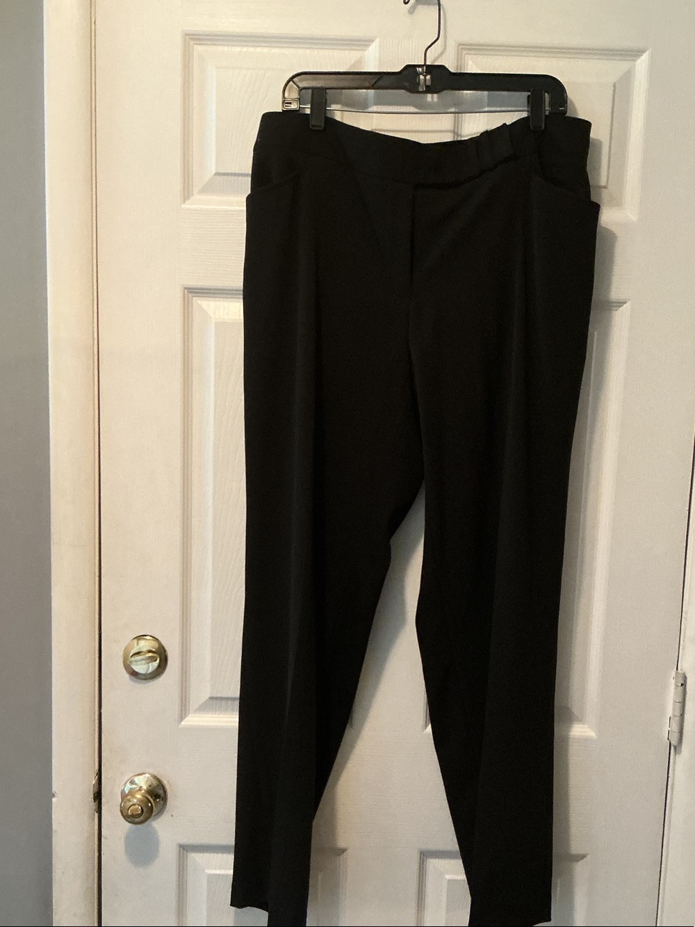 Lane Bryant Black Straight-Leg Dress Pants
